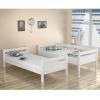 Etagenbett Kinderbett Hochbett Spielbett Weiß Jugendbett Buche