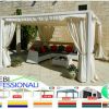 Pergola 4x4 Pavillon Zelt Restaurant personalisierte Farbe Stahl Pvc Café Garten