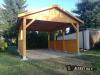 Garagenvordach 3.5m x 5m HOLZÜBERDACHUNG FÜR AUTO BITUMENSCHINDELN