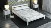 Holzbett Bett mit Lattenrost Kiefernholz EHB05 160x200 EKO Weiß