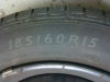 185/  60 R15 84H Sommerreifen+Felgen von Dunlop 4 Stück