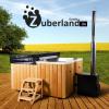 Zuber,  Badebottich,  Badefass,  Outdoor Pool rechteckig 2x1,  7m mit Thermoholzumra