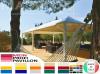 Pavillon Garten Zelt Dach neu personalisiert zertifiziert Pvc 4x4