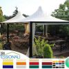 Pavillon Zelt Stahl personalisierte Farben professionell neu 6x6 Garden Café Hot