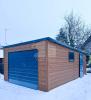 Blechgarage 4x6m Fertiggarage Stahlgarage Werkzeugschuppen Holzoptik Günstige Pr