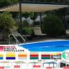 Pergola 4x3m Pavillon Zelt neu personalisierte Farben wasserdicht Zelt Café Rest