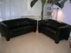 2. und 3. braune neue Ledercouch