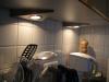 Küchen-Leuchten Dreieckstrahler Edelstahl Halogen 5-fach Touchtronic-Sensor