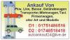 Ankauf: Pkw, Lkw, Transporter, Nutzfahrzeuge, Taxi, Firmenwagen, Busse, 