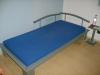 Jugendbett Holz/  Metall Silber 90x200