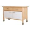VÄRDE IKEA Unterschrank Weiss,  Echtholzplatte