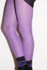 Lila Microfaser Strumpfhose,  blickdicht