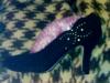 Pumps mit seitlichem Strass