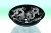 Aufsatz Glas-Waschbecken  Black Dragon 