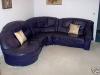 Verkaufe Blaue Ledercouchecke 2, 46 x 2, 28 x 0, 88 m dreiteil