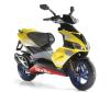 Aprilia Roller SR 50R,  gelb; Unfall