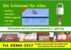 Schließanlage u. Profilzylinder für Gewerbe,  Ein- u. Mehrfamilienhäuser