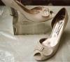 Peeptoe in sandfarben ungetragen Gr.37