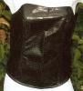 Korsage,  Bekleidungsleder,  schwarz Gr.38/ 40