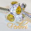 Donna Fedori Bead Yellow Pride 925 Silber/ Zirkonia