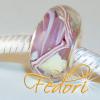 Donna Fedori Bead Dusky Rose 925 Sterling Silber