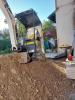 Minibagger-Arbeiten rund um Haus