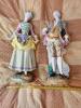 Rarytas-Antique Große Porzellan Set-Gärtner und Dame-H:ca.50 cm,  Blaue Schwertem
