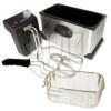 3 Stck.Friteuse Edelstahl 3, 5 Liter