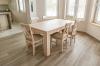 GEWEIßTER EICHENTISCH LACKIERT ESSTISCH MASSIVHOLZ HOLZ 180-281x100cm AUSZIEHBAR