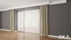 GK5 XPS 90mm x 120mm x 12M Vorhangstange Vorhangschiene Verdeckung Krenzleiste G