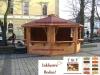 MARKTHÜTTE KIOSK VERKAUFSPAVILLON VERKAUFSSTAND SCHWENKGRILLHÜTTE achteckig inkl