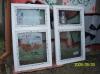 2 Stück neue Kunststoff-Fenster,  Farbe weiß   0, 95 x 1, 60 Meter