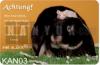 Fun - Metall - Warnschild KANINCHEN /  HASE
