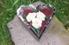 Grabschmuck zu Allerheiligen,  Kreuz,  Herz ,  Pyramide