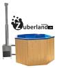 Badezuber,  Zuber,  Pool,  Whirlpool GFK 2,  4x1,  8m mit Thermoholzumrandung