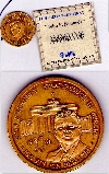 John F.Kennedy Münze mit Echtheit-Zertifikat