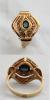 Wunderschöner Ring mit Saphir Und Diamanten - Unikat
