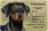 Dobermann Pinscher Warnschild