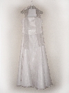 Brautkleid Abendkleid Ballkleid 2-teilig doppellagig Corsage und Rock reinweiß m