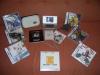 Nintendo DS Lite in silber+6Spiele und weiße Ledertasche
