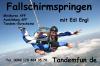 Fallschirmspringen und Tandemfallschirmspringen in Zell am See und Gmunden nähe 
