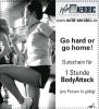 Body Attack Kurs im Fitness Studio Wild AEROBIC in Bayreuth kostenlos testen