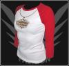 FancyBeast Weiß/ Rot Clubwear Girl Longsleev FB155 