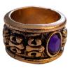 Antiker Bandring FLEUR DE LIS vergoldet - www.ANTIK-GROUP.com