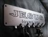 Jesus loves you /  liebt dich & mich Schlüsselbrett     /   Jesus Christus /  Haken