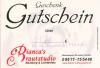 GUTSCHEIN ÜBER 1 178, - € VON BIANCA S BRAUTSTUDIO ZU VERKAUFEN!!