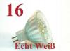16 LED Strahler MR11 Echt Weiss