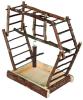 Leiter-Spielplatz aus Naturholz,  35× 33× 24 cm