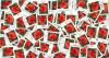 100 Briefmarken Deutschland 0, 55€ Klatschmohn