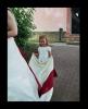 Brautkleid Gr.40 creme-bordeaux
